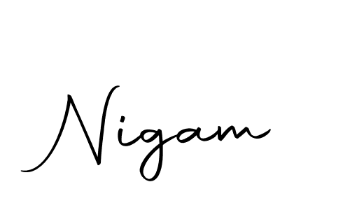 How to make Nigam signature? Autography-DOLnW is a professional autograph style. Create handwritten signature for Nigam name. Nigam signature style 10 images and pictures png