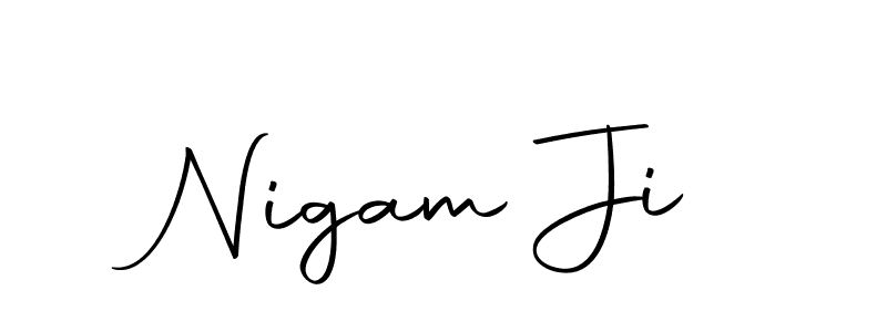 You can use this online signature creator to create a handwritten signature for the name Nigam Ji. This is the best online autograph maker. Nigam Ji signature style 10 images and pictures png