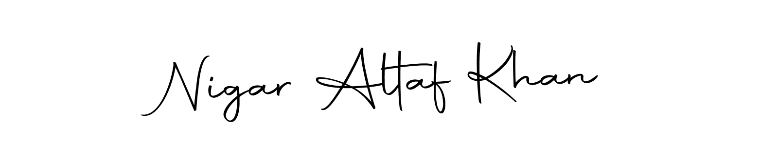 if you are searching for the best signature style for your name Nigar Altaf Khan. so please give up your signature search. here we have designed multiple signature styles  using Autography-DOLnW. Nigar Altaf Khan signature style 10 images and pictures png