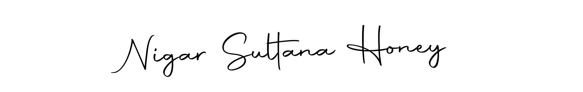Make a beautiful signature design for name Nigar Sultana Honey. With this signature (Autography-DOLnW) style, you can create a handwritten signature for free. Nigar Sultana Honey signature style 10 images and pictures png