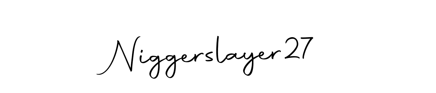 You should practise on your own different ways (Autography-DOLnW) to write your name (Niggerslayer27) in signature. don't let someone else do it for you. Niggerslayer27 signature style 10 images and pictures png