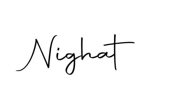 Here are the top 10 professional signature styles for the name Nighat. These are the best autograph styles you can use for your name. Nighat signature style 10 images and pictures png