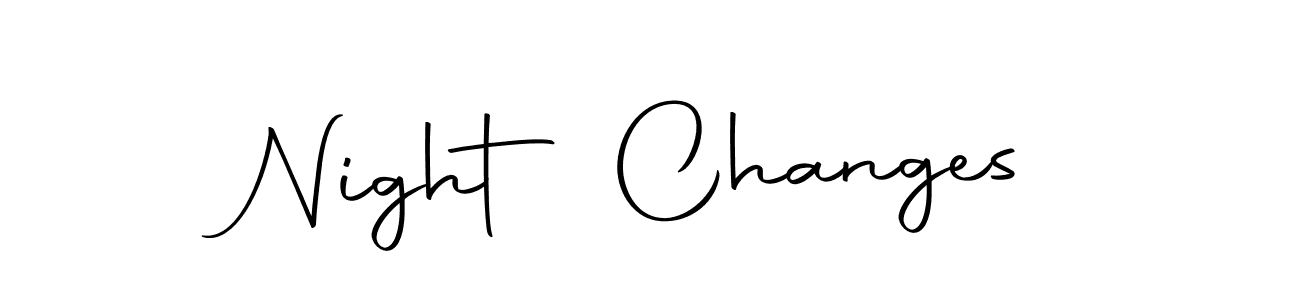 It looks lik you need a new signature style for name Night Changes. Design unique handwritten (Autography-DOLnW) signature with our free signature maker in just a few clicks. Night Changes signature style 10 images and pictures png