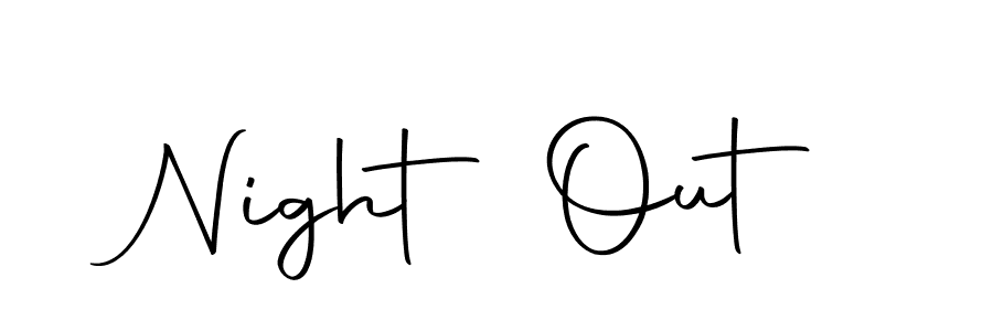 Use a signature maker to create a handwritten signature online. With this signature software, you can design (Autography-DOLnW) your own signature for name Night Out. Night Out signature style 10 images and pictures png