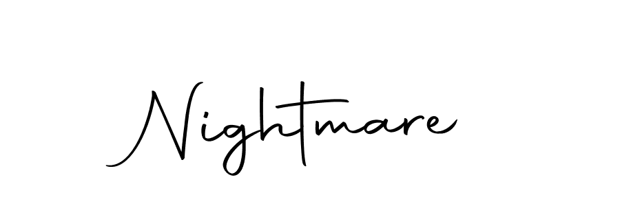 Autography-DOLnW is a professional signature style that is perfect for those who want to add a touch of class to their signature. It is also a great choice for those who want to make their signature more unique. Get Nightmare name to fancy signature for free. Nightmare signature style 10 images and pictures png