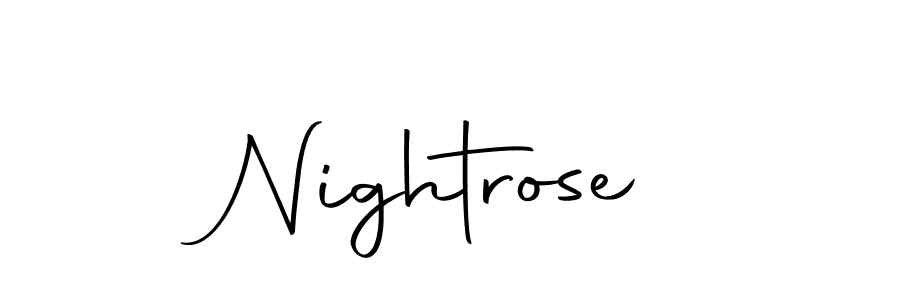 How to make Nightrose name signature. Use Autography-DOLnW style for creating short signs online. This is the latest handwritten sign. Nightrose signature style 10 images and pictures png