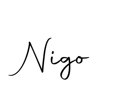 Design your own signature with our free online signature maker. With this signature software, you can create a handwritten (Autography-DOLnW) signature for name Nigo. Nigo signature style 10 images and pictures png