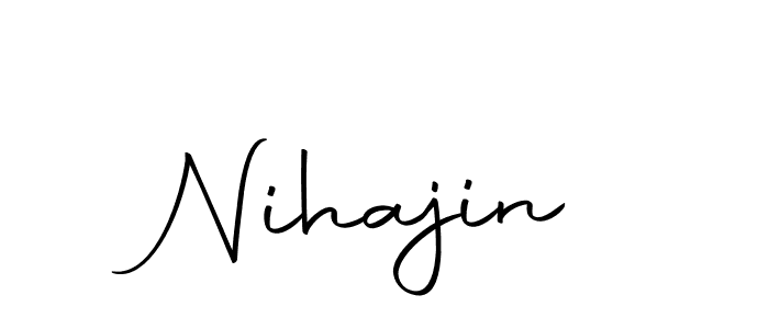 Create a beautiful signature design for name Nihajin. With this signature (Autography-DOLnW) fonts, you can make a handwritten signature for free. Nihajin signature style 10 images and pictures png