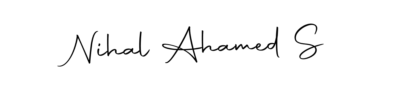 if you are searching for the best signature style for your name Nihal Ahamed S. so please give up your signature search. here we have designed multiple signature styles  using Autography-DOLnW. Nihal Ahamed S signature style 10 images and pictures png