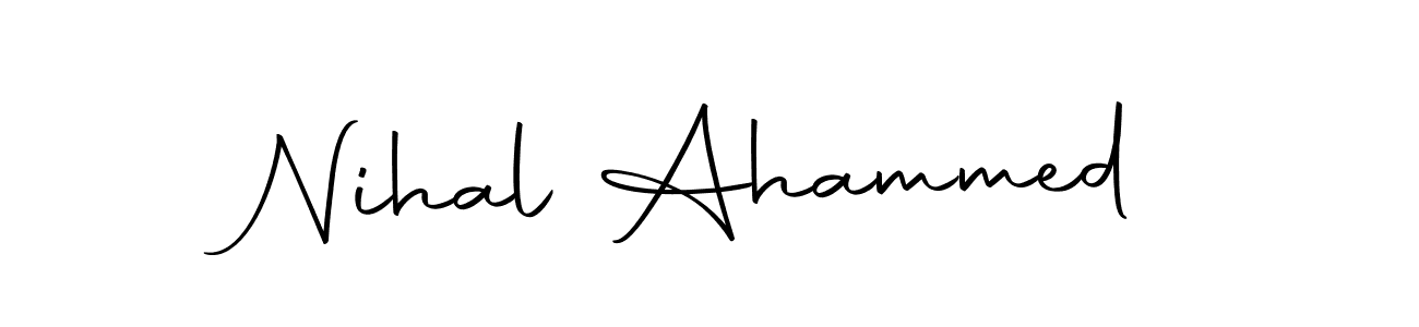 if you are searching for the best signature style for your name Nihal Ahammed. so please give up your signature search. here we have designed multiple signature styles  using Autography-DOLnW. Nihal Ahammed signature style 10 images and pictures png