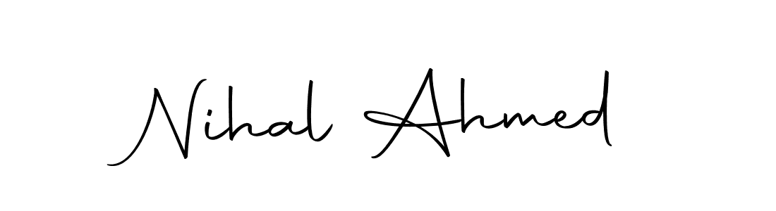 Design your own signature with our free online signature maker. With this signature software, you can create a handwritten (Autography-DOLnW) signature for name Nihal Ahmed. Nihal Ahmed signature style 10 images and pictures png