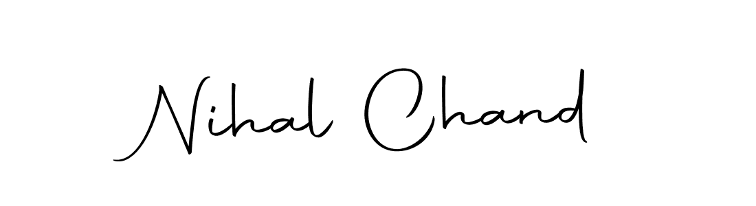 Use a signature maker to create a handwritten signature online. With this signature software, you can design (Autography-DOLnW) your own signature for name Nihal Chand. Nihal Chand signature style 10 images and pictures png