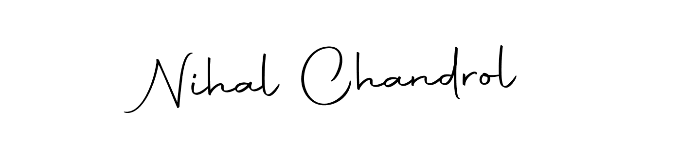 if you are searching for the best signature style for your name Nihal Chandrol. so please give up your signature search. here we have designed multiple signature styles  using Autography-DOLnW. Nihal Chandrol signature style 10 images and pictures png