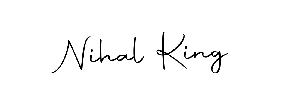 You can use this online signature creator to create a handwritten signature for the name Nihal King. This is the best online autograph maker. Nihal King signature style 10 images and pictures png