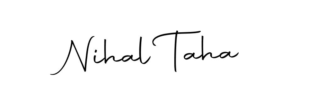 You can use this online signature creator to create a handwritten signature for the name Nihal Taha. This is the best online autograph maker. Nihal Taha signature style 10 images and pictures png