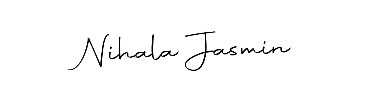 The best way (Autography-DOLnW) to make a short signature is to pick only two or three words in your name. The name Nihala Jasmin include a total of six letters. For converting this name. Nihala Jasmin signature style 10 images and pictures png