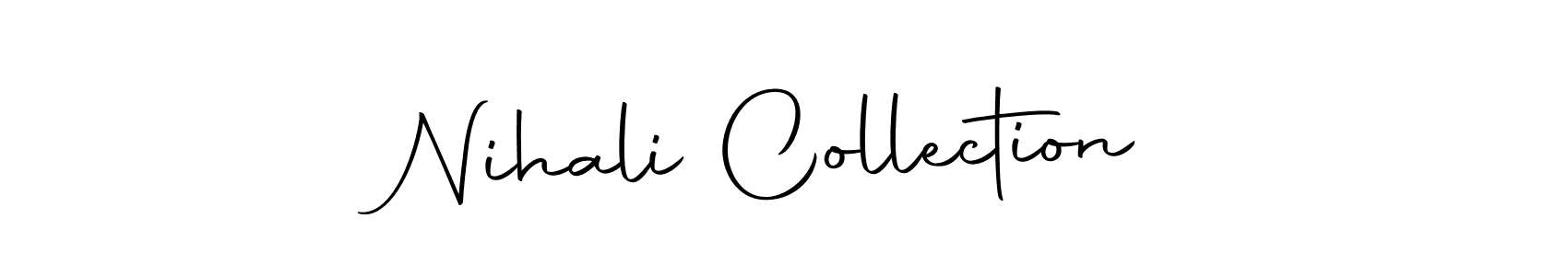 How to make Nihali Collection name signature. Use Autography-DOLnW style for creating short signs online. This is the latest handwritten sign. Nihali Collection signature style 10 images and pictures png