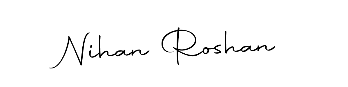 Create a beautiful signature design for name Nihan Roshan. With this signature (Autography-DOLnW) fonts, you can make a handwritten signature for free. Nihan Roshan signature style 10 images and pictures png