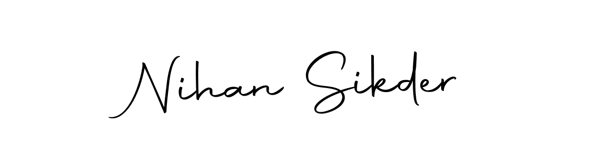 You can use this online signature creator to create a handwritten signature for the name Nihan Sikder. This is the best online autograph maker. Nihan Sikder signature style 10 images and pictures png