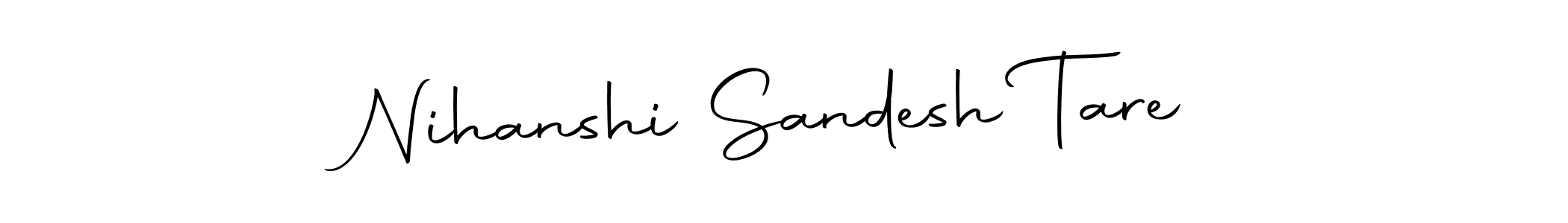 Similarly Autography-DOLnW is the best handwritten signature design. Signature creator online .You can use it as an online autograph creator for name Nihanshi Sandesh Tare. Nihanshi Sandesh Tare signature style 10 images and pictures png