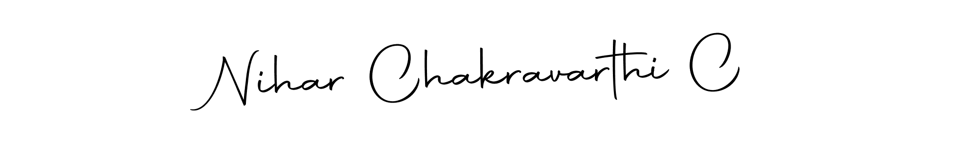 if you are searching for the best signature style for your name Nihar Chakravarthi C. so please give up your signature search. here we have designed multiple signature styles  using Autography-DOLnW. Nihar Chakravarthi C signature style 10 images and pictures png