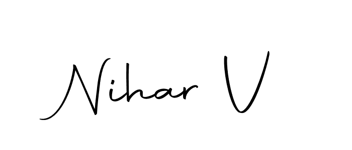 Check out images of Autograph of Nihar V name. Actor Nihar V Signature Style. Autography-DOLnW is a professional sign style online. Nihar V signature style 10 images and pictures png