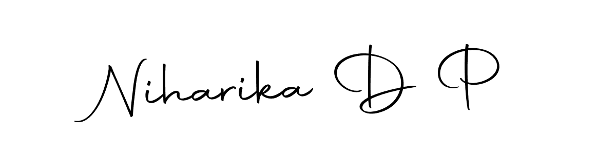 Niharika D P stylish signature style. Best Handwritten Sign (Autography-DOLnW) for my name. Handwritten Signature Collection Ideas for my name Niharika D P. Niharika D P signature style 10 images and pictures png