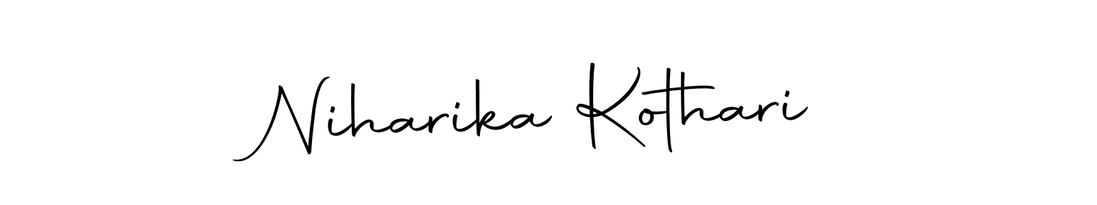 How to make Niharika Kothari name signature. Use Autography-DOLnW style for creating short signs online. This is the latest handwritten sign. Niharika Kothari signature style 10 images and pictures png