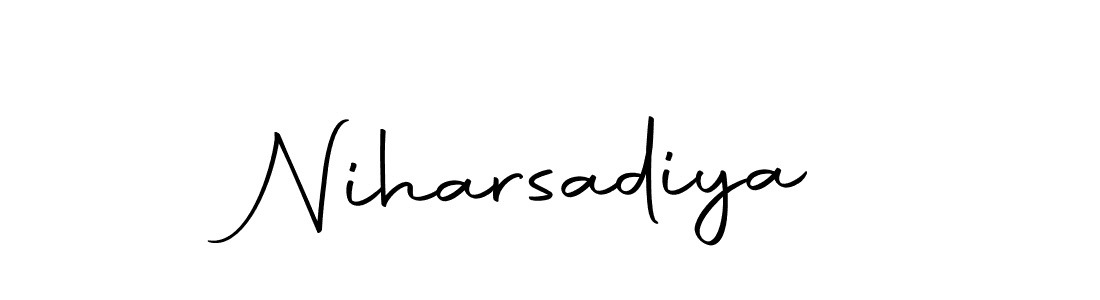 Make a beautiful signature design for name Niharsadiya. Use this online signature maker to create a handwritten signature for free. Niharsadiya signature style 10 images and pictures png