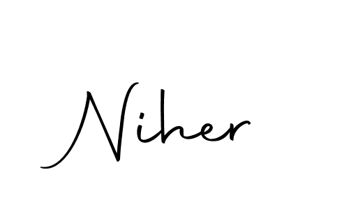 Also we have Niher name is the best signature style. Create professional handwritten signature collection using Autography-DOLnW autograph style. Niher signature style 10 images and pictures png