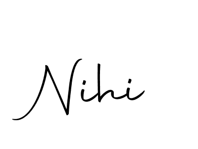 How to make Nihi name signature. Use Autography-DOLnW style for creating short signs online. This is the latest handwritten sign. Nihi signature style 10 images and pictures png