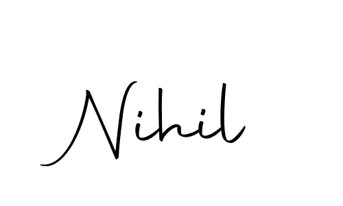 Here are the top 10 professional signature styles for the name Nihil. These are the best autograph styles you can use for your name. Nihil signature style 10 images and pictures png