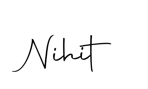 Make a beautiful signature design for name Nihit. With this signature (Autography-DOLnW) style, you can create a handwritten signature for free. Nihit signature style 10 images and pictures png