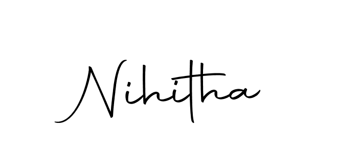 You can use this online signature creator to create a handwritten signature for the name Nihitha. This is the best online autograph maker. Nihitha signature style 10 images and pictures png