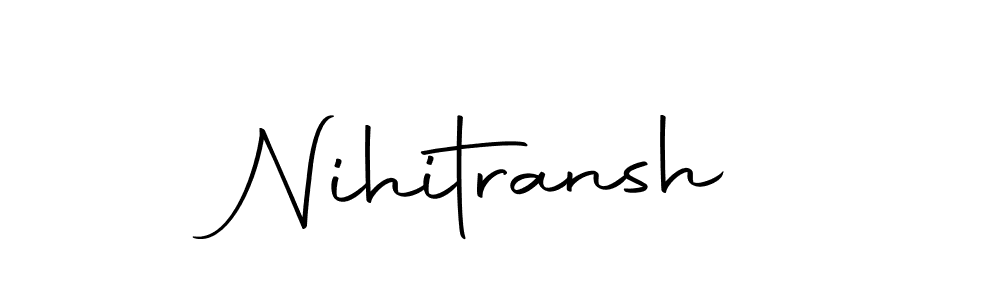 Make a beautiful signature design for name Nihitransh. With this signature (Autography-DOLnW) style, you can create a handwritten signature for free. Nihitransh signature style 10 images and pictures png