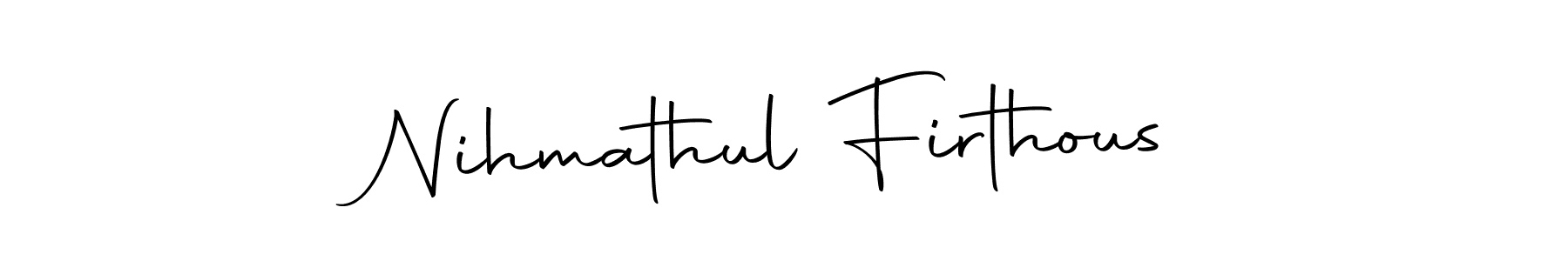 How to make Nihmathul Firthous signature? Autography-DOLnW is a professional autograph style. Create handwritten signature for Nihmathul Firthous name. Nihmathul Firthous signature style 10 images and pictures png