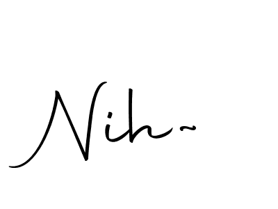 Use a signature maker to create a handwritten signature online. With this signature software, you can design (Autography-DOLnW) your own signature for name Nih~. Nih~ signature style 10 images and pictures png