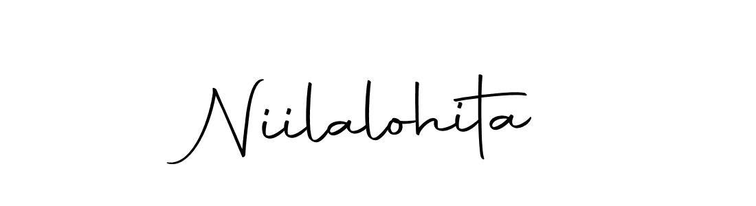Design your own signature with our free online signature maker. With this signature software, you can create a handwritten (Autography-DOLnW) signature for name Niilalohita. Niilalohita signature style 10 images and pictures png