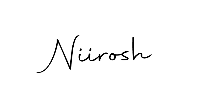 How to make Niirosh name signature. Use Autography-DOLnW style for creating short signs online. This is the latest handwritten sign. Niirosh signature style 10 images and pictures png