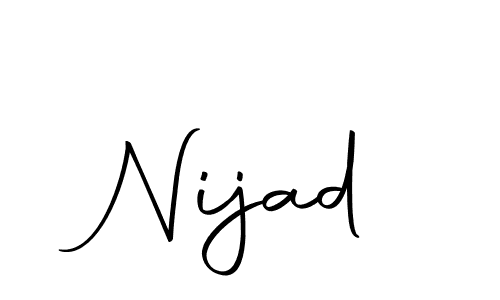 You should practise on your own different ways (Autography-DOLnW) to write your name (Nijad) in signature. don't let someone else do it for you. Nijad signature style 10 images and pictures png