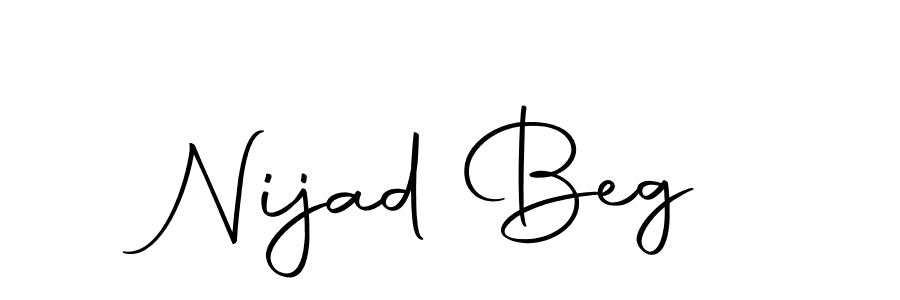 Use a signature maker to create a handwritten signature online. With this signature software, you can design (Autography-DOLnW) your own signature for name Nijad Beg. Nijad Beg signature style 10 images and pictures png