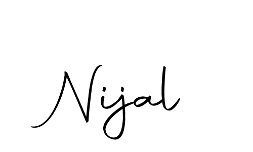 Make a beautiful signature design for name Nijal. With this signature (Autography-DOLnW) style, you can create a handwritten signature for free. Nijal signature style 10 images and pictures png