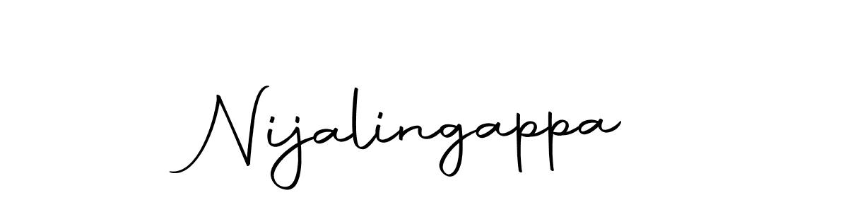 Create a beautiful signature design for name Nijalingappa. With this signature (Autography-DOLnW) fonts, you can make a handwritten signature for free. Nijalingappa signature style 10 images and pictures png