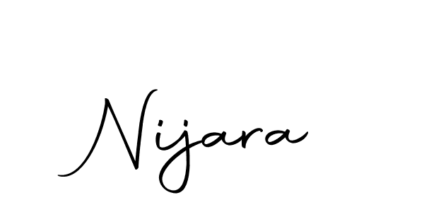 Design your own signature with our free online signature maker. With this signature software, you can create a handwritten (Autography-DOLnW) signature for name Nijara. Nijara signature style 10 images and pictures png