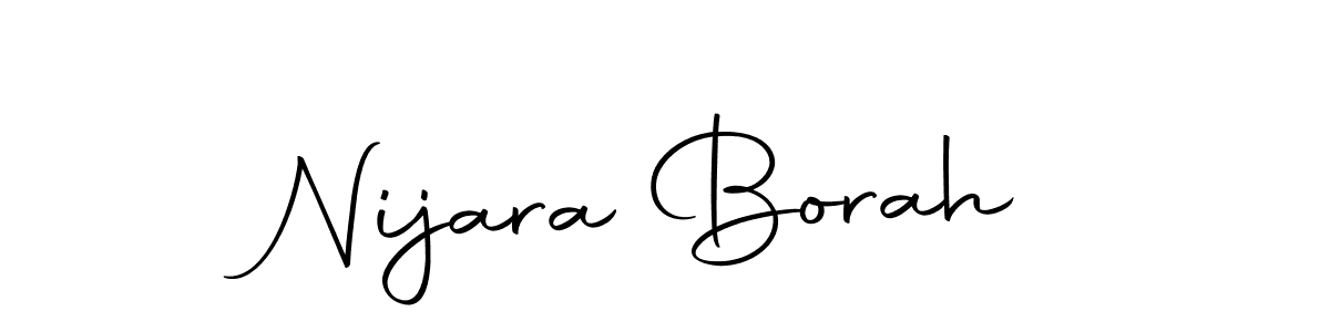 Nijara Borah stylish signature style. Best Handwritten Sign (Autography-DOLnW) for my name. Handwritten Signature Collection Ideas for my name Nijara Borah. Nijara Borah signature style 10 images and pictures png