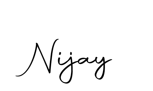 Similarly Autography-DOLnW is the best handwritten signature design. Signature creator online .You can use it as an online autograph creator for name Nijay. Nijay signature style 10 images and pictures png