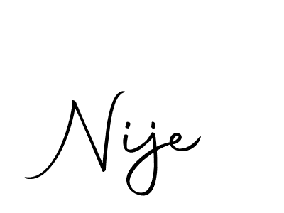 Similarly Autography-DOLnW is the best handwritten signature design. Signature creator online .You can use it as an online autograph creator for name Nije. Nije signature style 10 images and pictures png