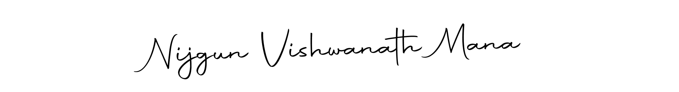 Nijgun Vishwanath Mana stylish signature style. Best Handwritten Sign (Autography-DOLnW) for my name. Handwritten Signature Collection Ideas for my name Nijgun Vishwanath Mana. Nijgun Vishwanath Mana signature style 10 images and pictures png