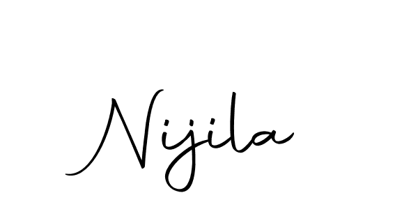 Create a beautiful signature design for name Nijila. With this signature (Autography-DOLnW) fonts, you can make a handwritten signature for free. Nijila signature style 10 images and pictures png