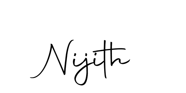 Make a beautiful signature design for name Nijith. With this signature (Autography-DOLnW) style, you can create a handwritten signature for free. Nijith signature style 10 images and pictures png